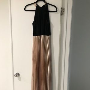 Black and gold formal maxi dress size 4